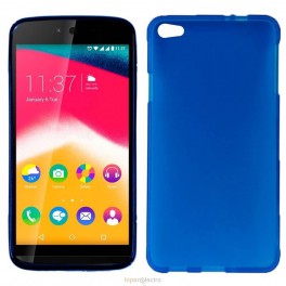 Funda Silicona Wiko Rainbow Jam Azul