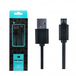 Cable datos One Micro USB 2000M 1m Negro